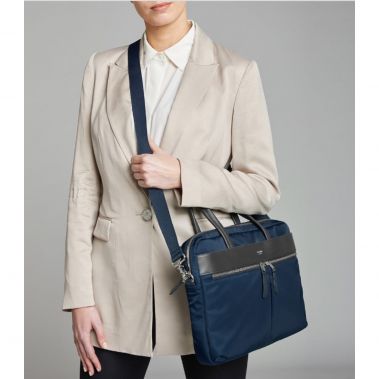 HANOVER Slim Briefcase 14" (Blazer/Silver Hardware)