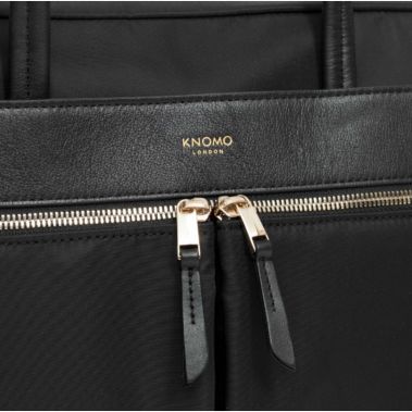 HANOVER Slim Briefcase 14'' (Black/Gold Hardware)