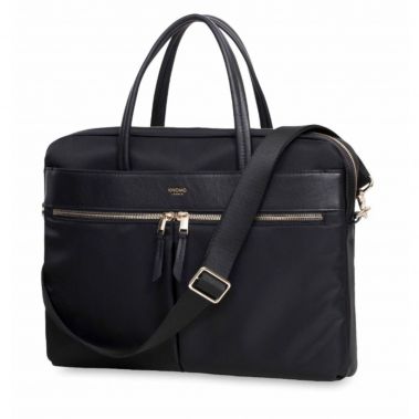 HANOVER Slim Briefcase 14'' (Black/Gold Hardware)