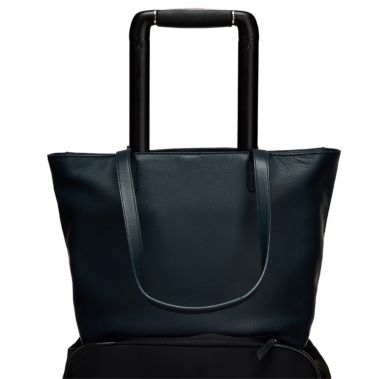 MINI MADDOX Leather Zip Top Tote 13'' (Blazer)