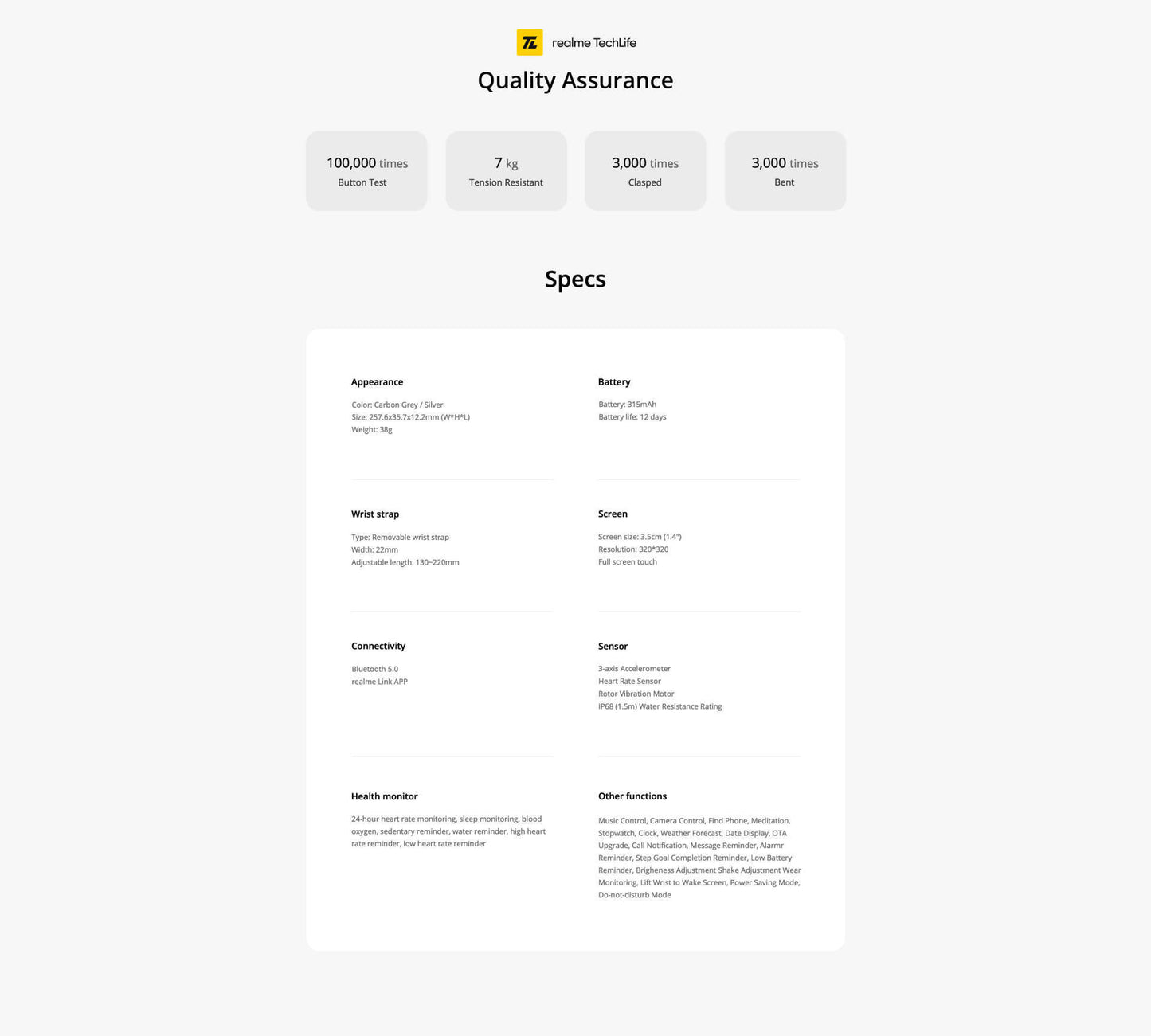 DIZO Watch (Carbon Grey)