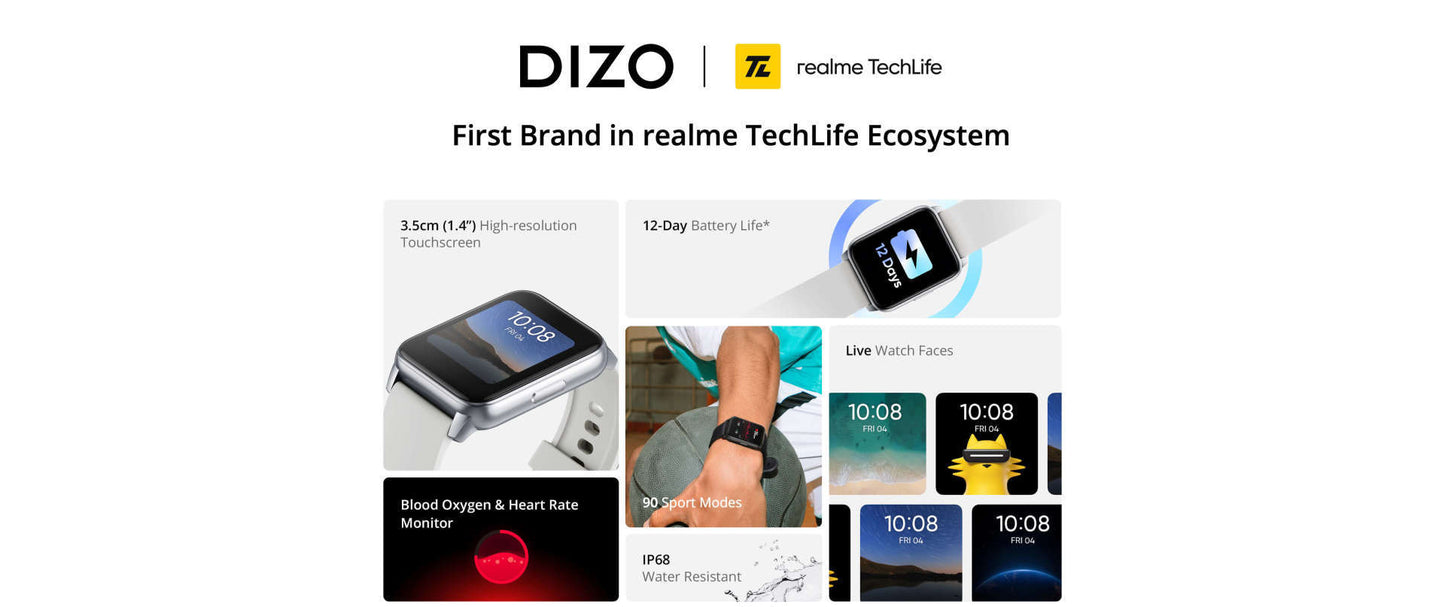 DIZO Watch (Carbon Grey)