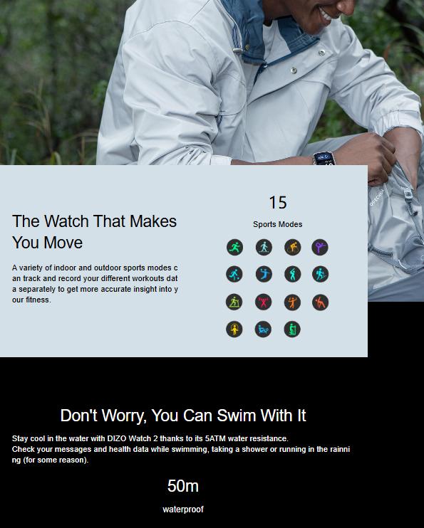 DIZO Watch 2 (Classic Black)