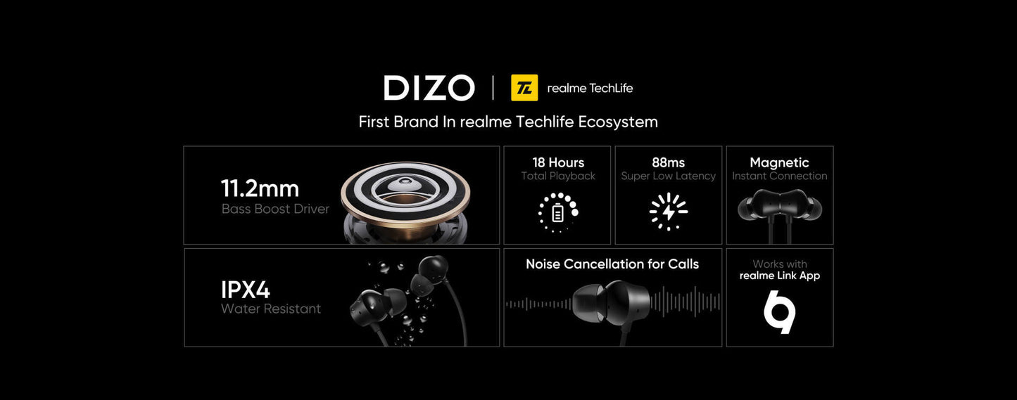 DIZO Wireless Power (Classic Black)