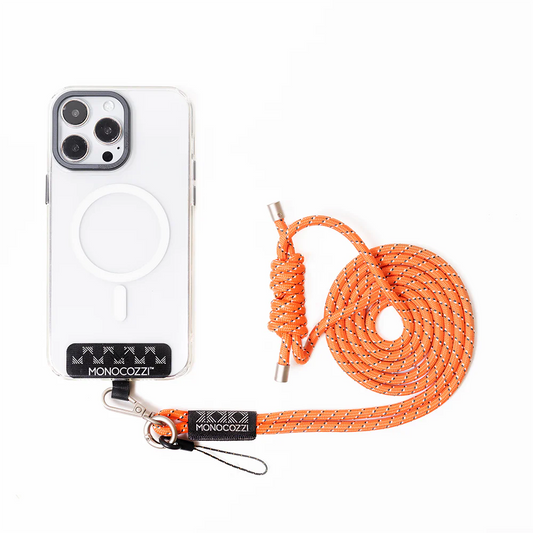 MONOCOZZI ESSENTIALS Phone Strap (any phone model) with Airpod Pro Holder Function (Terracotta)