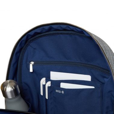 BEAUCHAMP L Laptop Backpack 14" (Grey Check)