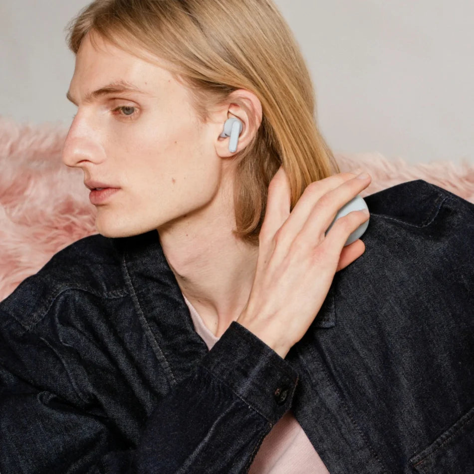 SUDIO A3 PRO True Wireless Noise Cancelling All-Day Earbuds (Powder Blue)