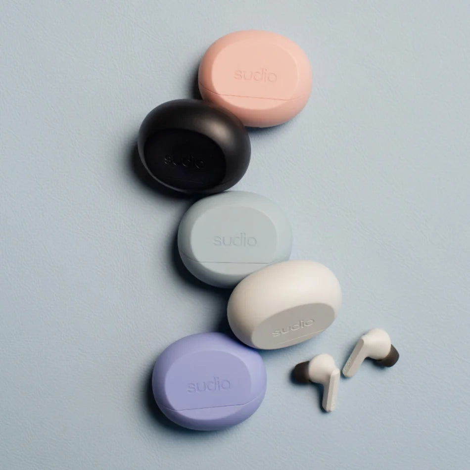 SUDIO A3 PRO True Wireless Noise Cancelling All-Day Earbuds (Powder Blue)