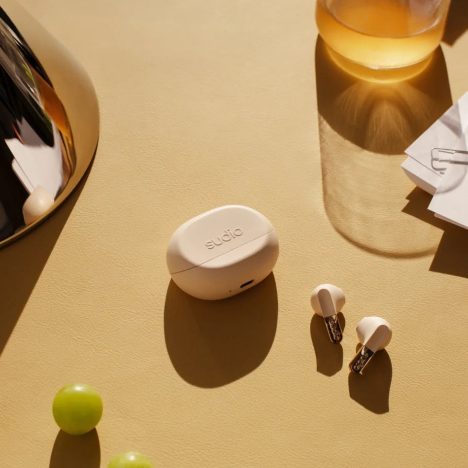SUDIO N3 True Wireless Day-To-Night Earbuds (Golden Sand)