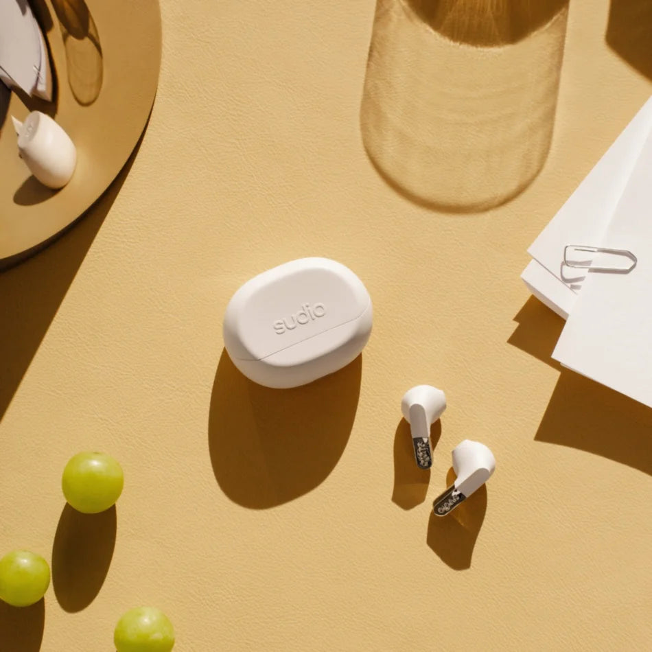 SUDIO N3 True Wireless Day-To-Night Earbuds (Milky White)