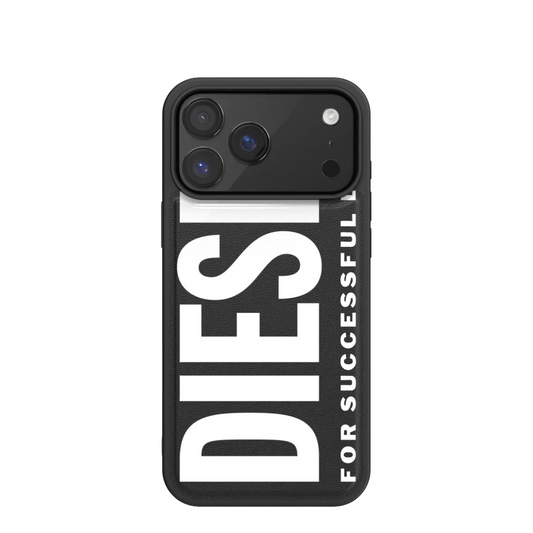 DIESEL Moulded case with MagSafe for iPhone 17 Pro Max (Black/White)