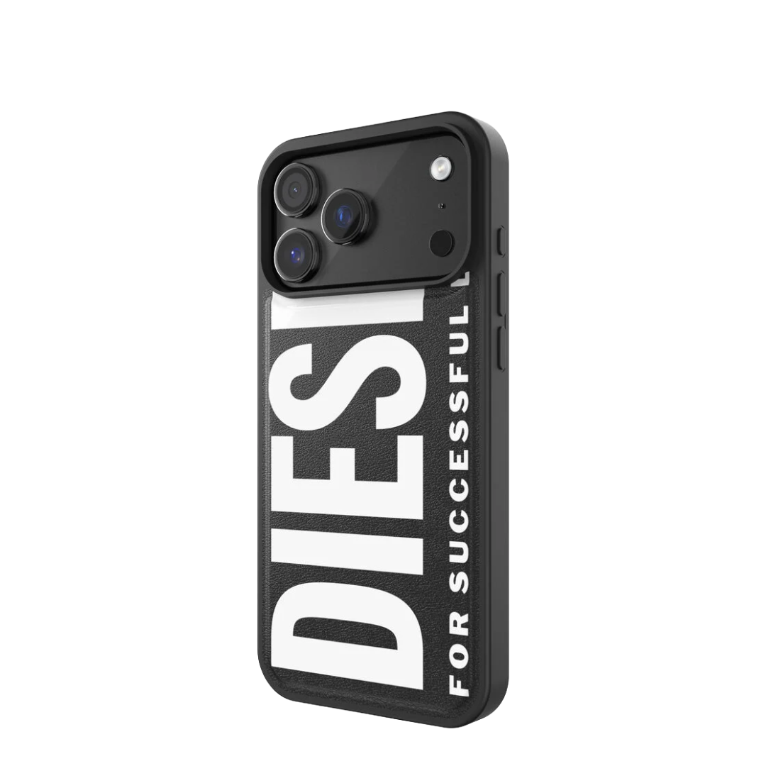 DIESEL Moulded case with MagSafe for iPhone 17 Pro Max (Black/White)