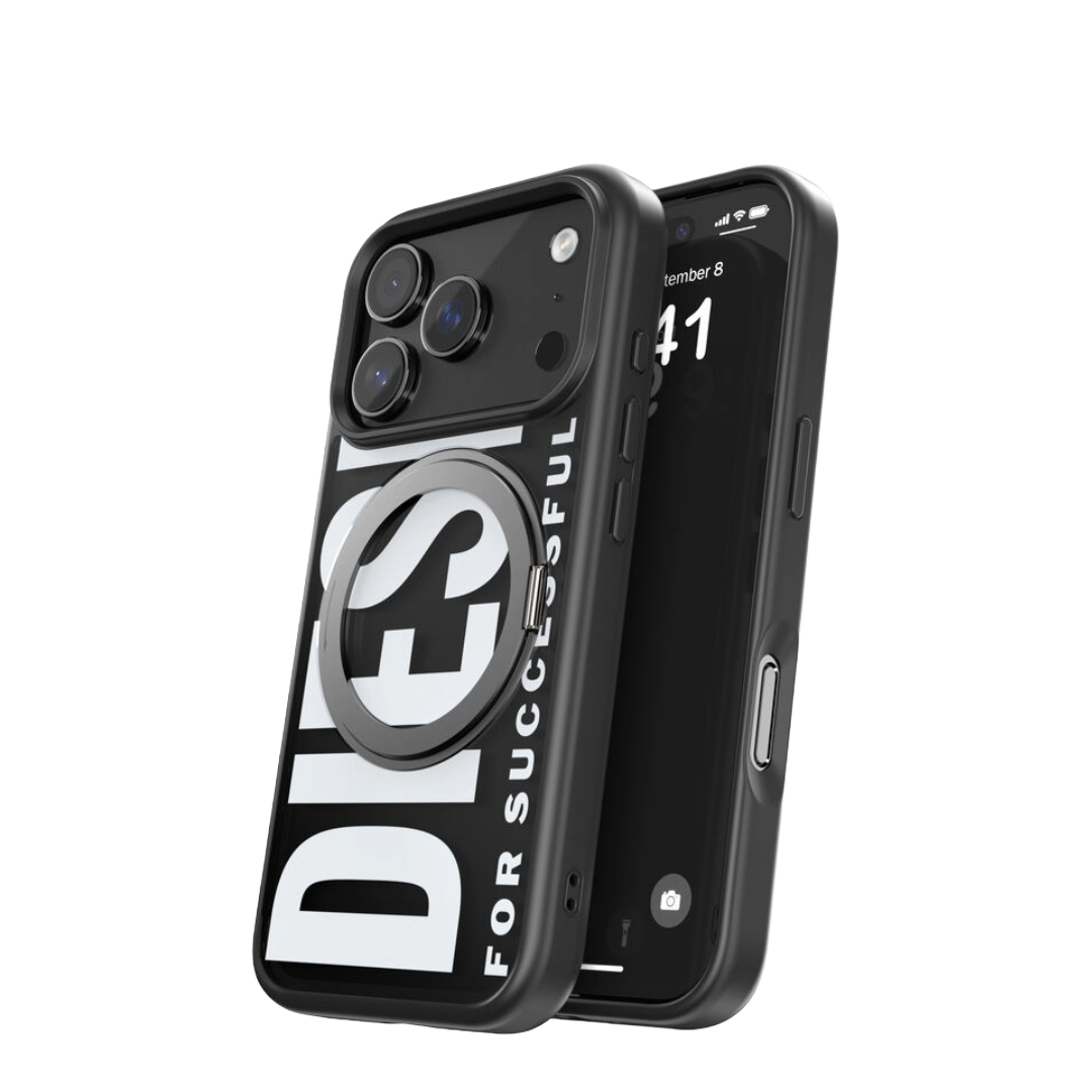 DIESEL Ringstand-Magsafe case for iPhone 17 Pro (Black)