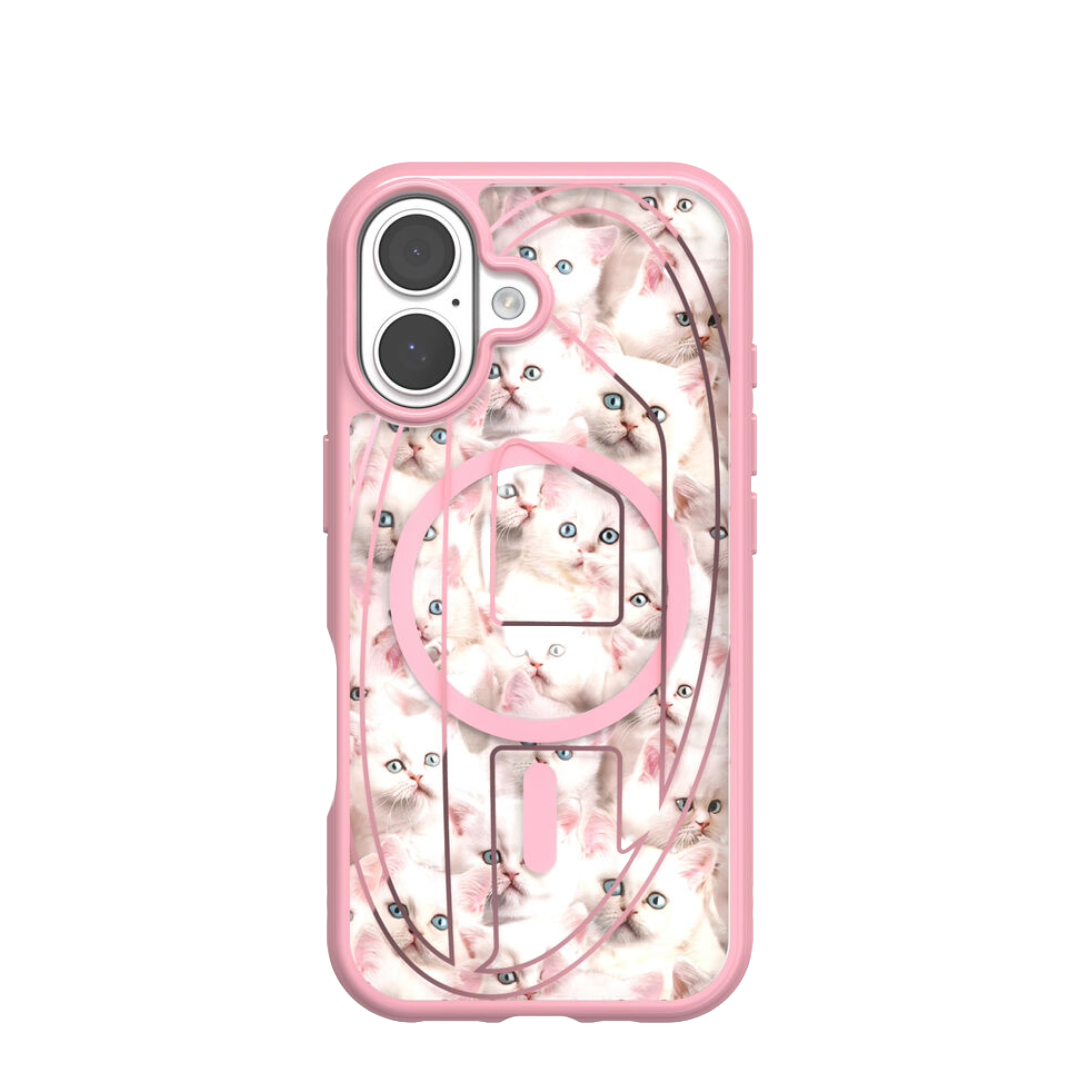 DIESEL Oval D cats case with magsafe for iPhone 17 (Pink)