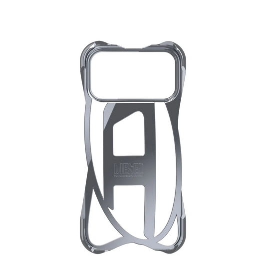 DIESEL Caged D glossy case for iPhone 17 Pro Max (Grey)