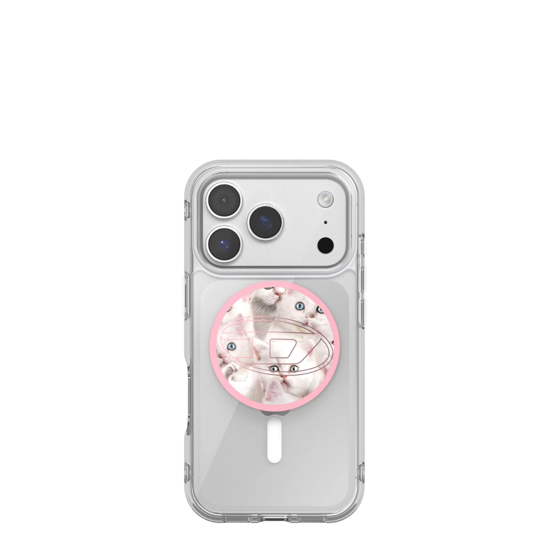 DIESEL Oval D Cats MagSafe GripStand (Pink)