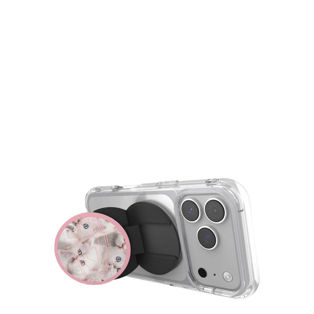 DIESEL Oval D Cats MagSafe GripStand (Pink)