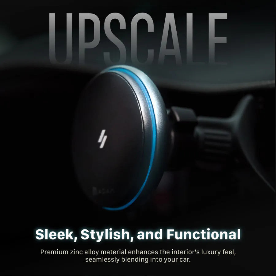 ADAM ELEMENTS CQ2 Qi2 Magnetic Charging Car Mount (Black)