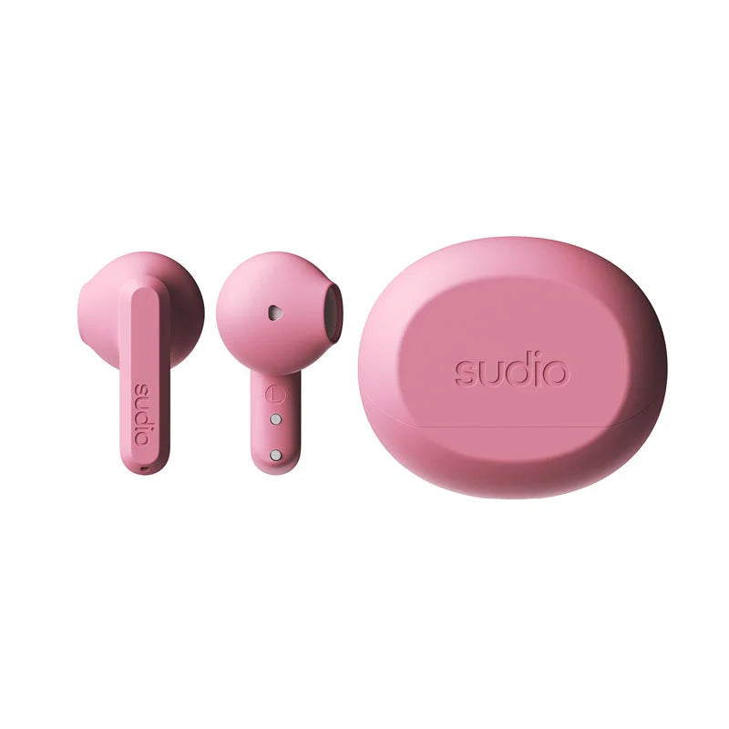 SUDIO A3 True Wireless All-Day Earbuds (Pink)