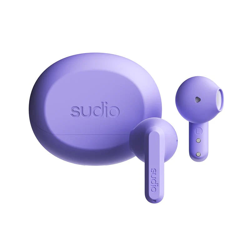 SUDIO A3 True Wireless All-Day Earbuds (Purple)