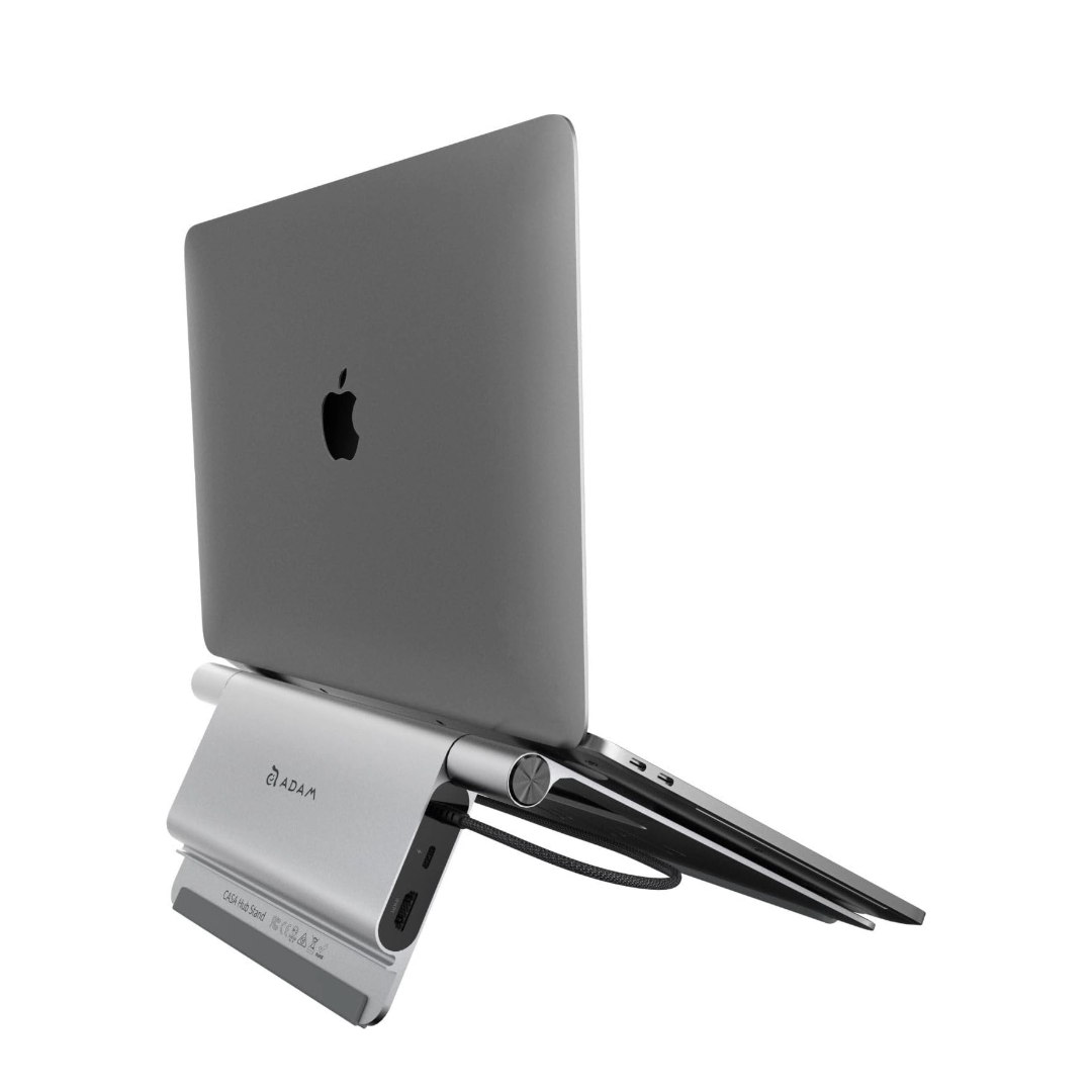 ADAM ELEMENTS CASA HUB Stand USB-C Multiport 5-in-1 Laptop Stand Hub (Grey)