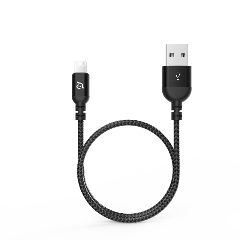ADAM ELEMENTS PeAk III 120B Apple MFi-Certified USB-A to Lightning Cable (1.2M) (Black)