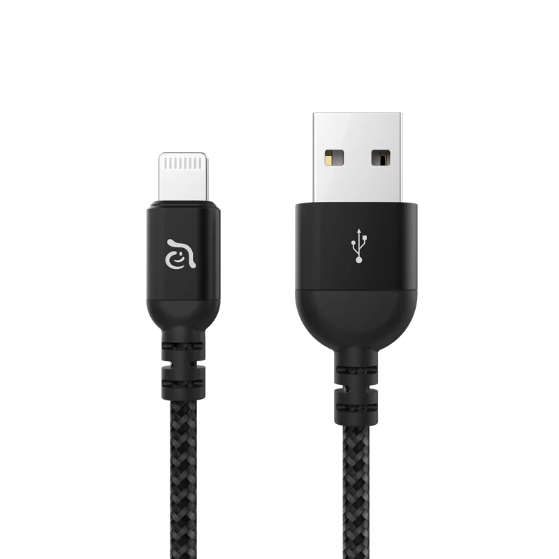 ADAM ELEMENTS PeAk III 120B Apple MFi-Certified USB-A to Lightning Cable (1.2M) (Black)