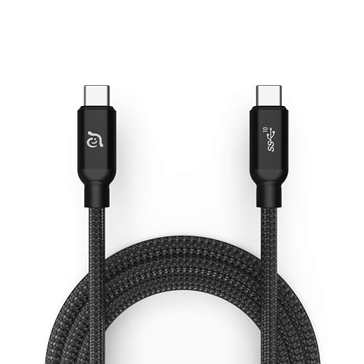 ADAM ELEMENTS C100+ USB3.1 Gen 2 USB-C to USB-C 100W Cable (1M) (Black)