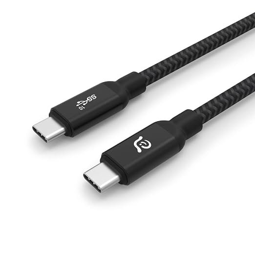 ADAM ELEMENTS C100+ USB3.1 Gen 2 USB-C to USB-C 100W Cable (1M) (Black)