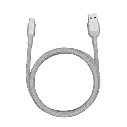 ADAM ELEMENTS M100+ USB 3.1 Gen 2 USB-C to USB-A Cable (1M) (Silver)