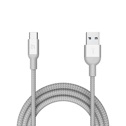 ADAM ELEMENTS M100+ USB 3.1 Gen 2 USB-C to USB-A Cable (1M) (Silver)
