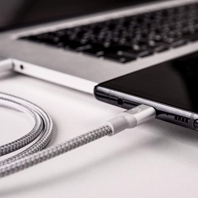 ADAM ELEMENTS M100+ USB 3.1 Gen 2 USB-C to USB-A Cable (1M) (Silver)