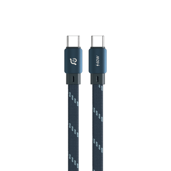 ADAM ELEMENTS MF100 USB-C to USB-C 60W Magnetic Flat Charging Cable (1M) (Blue)