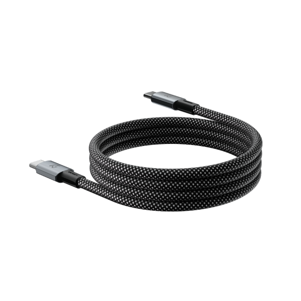 ADAM ELEMENTS MP100 USB-C to USB-C 240W Magnetic Charging Cable (1M) (Black)
