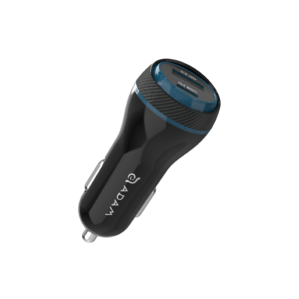ADAM ELEMENTS OMNIA C1+ 45W PD/QC USB-C/USB-A Fast Charging Car Charger (Black)