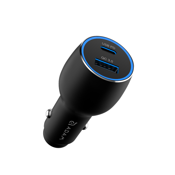 ADAM ELEMENTS OMNIA C1 Pro 83W USB-C/USB-A Powerful Car Charger (Black)