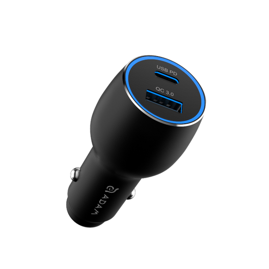 ADAM ELEMENTS OMNIA C1 Pro 83W USB-C/USB-A Powerful Car Charger (Black)