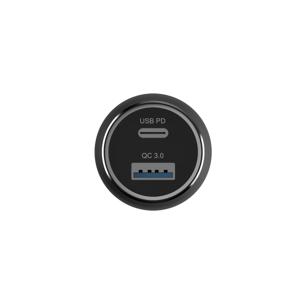 ADAM ELEMENTS OMNIA C1 Pro 83W USB-C/USB-A Powerful Car Charger (Black)