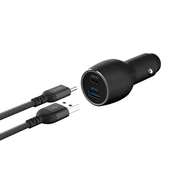 ADAM ELEMENTS OMNIA C1 Pro 83W USB-C/USB-A Powerful Car Charger (Black)