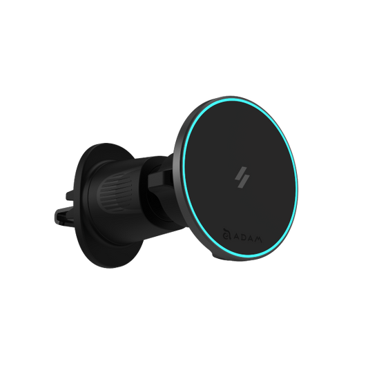 ADAM ELEMENTS CQ1 Qi2 Magnetic Charging Car Mount (Black)