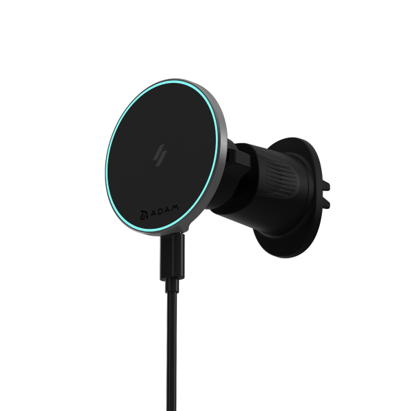 ADAM ELEMENTS CQ1 Qi2 Magnetic Charging Car Mount (Black)