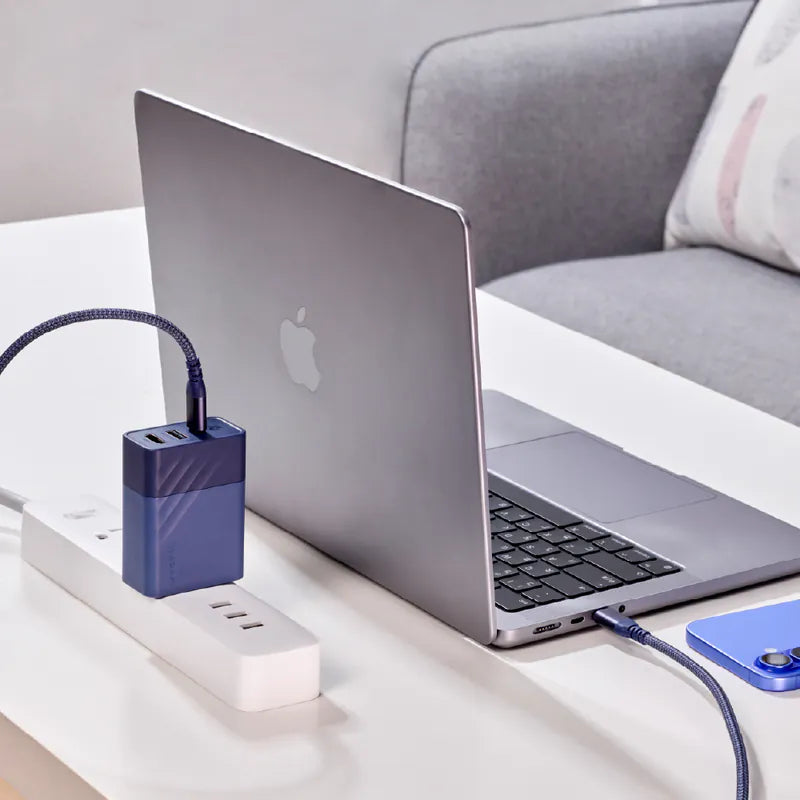ADAM ELEMENTS GaN Hub 65W GaN Charger with HDMI Display (Blue)