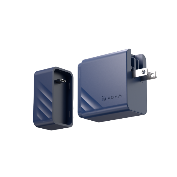 ADAM ELEMENTS GaN Hub 65W GaN Charger with HDMI Display (Blue)