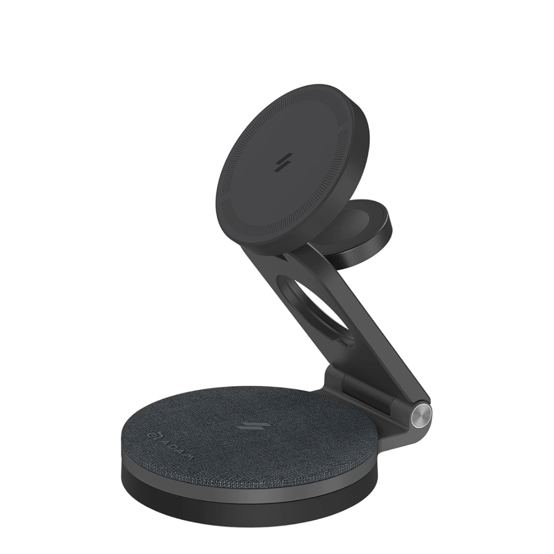 ADAM ELEMENTS Mag 360 Qi2 3-in-1 Foldable Travel Charging Station (Grey)