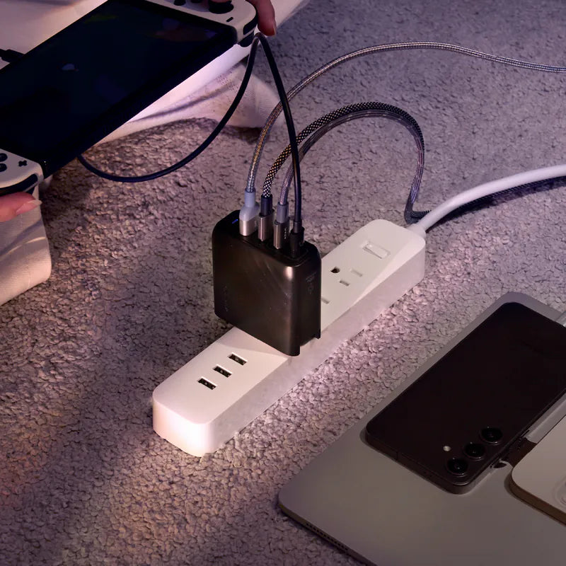 ADAM ELEMENTS P100 GaN 100W 4-Port Power Charging Kit (Black)