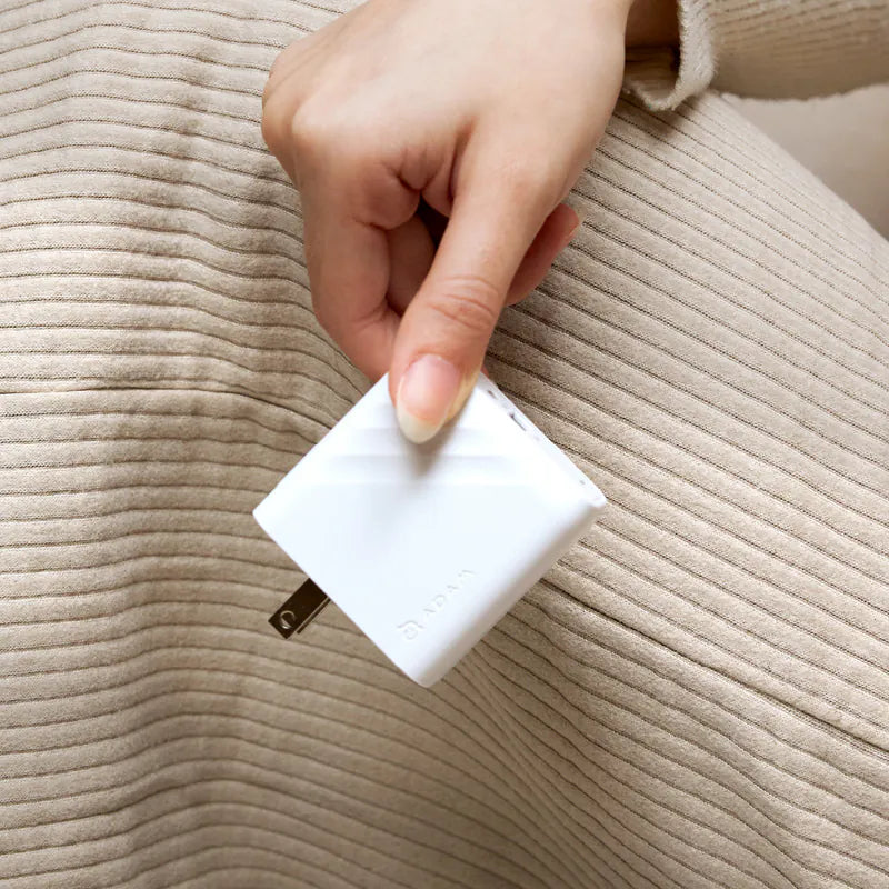 ADAM ELEMENTS P67 GaN 67W 3-Port Fast Charging Wall Charger (White)