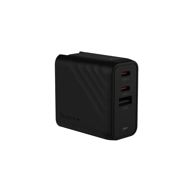 ADAM ELEMENTS P67 GaN 67W 3-Port Fast Charging Wall Charger (White)