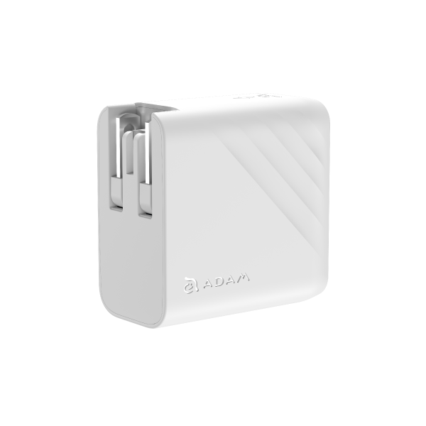 ADAM ELEMENTS P67 GaN 67W 3-Port Fast Charging Wall Charger (White)