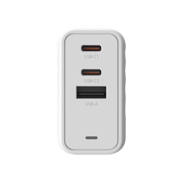 ADAM ELEMENTS P67 GaN 67W 3-Port Fast Charging Wall Charger (White)