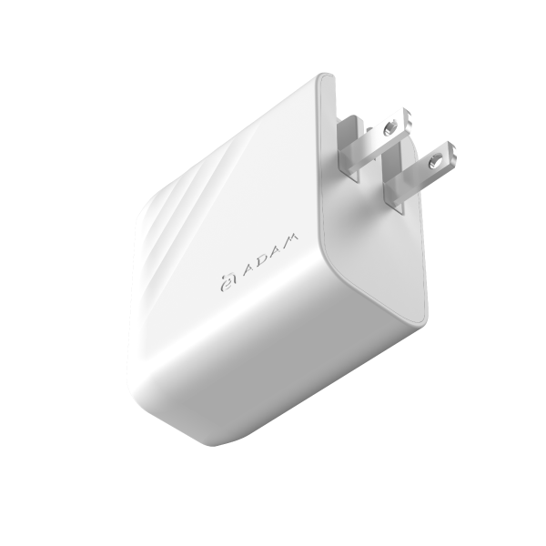 ADAM ELEMENTS P67 GaN 67W 3-Port Fast Charging Wall Charger (White)